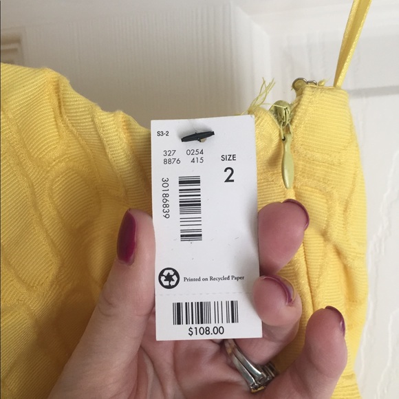 The limited yellow strapless dress NWT - Picture 2 of 3